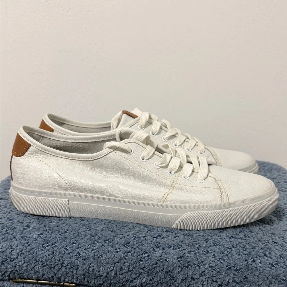Frye Men's White Leather Sneakers